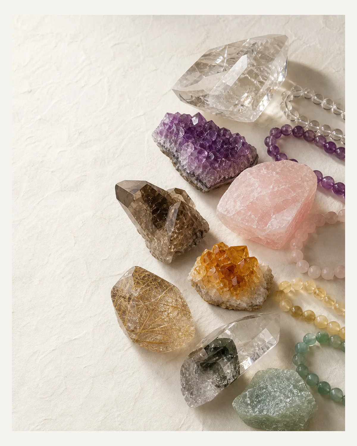 Quartz and crystal material family reference